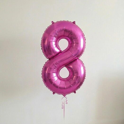 Number 8 Pink Helium Balloon 40 Inch – Celebration Party Balloon | Abu Dhabi
