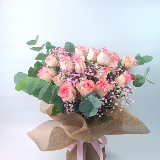 Luxury Pink Rose   Carnation Bouquet