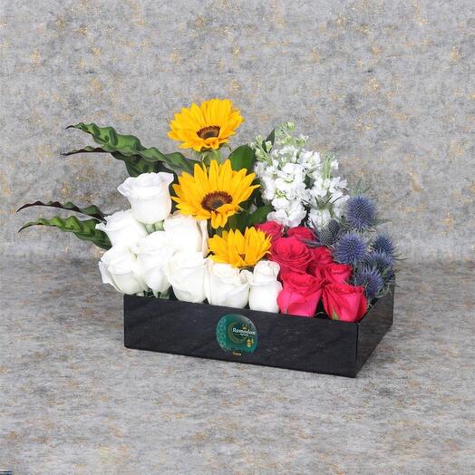 Floral Ramadan Wishes Black