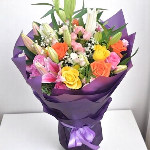 Mix purple bouquet