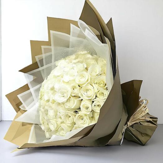 51White Rose Bouquet