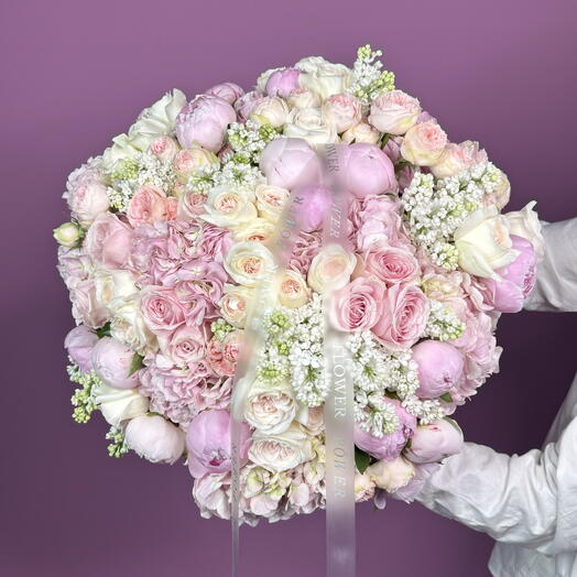 Couture Bloom: WOW Size Bouquet of Liliac, Peonies, Hydrangeas and Roses