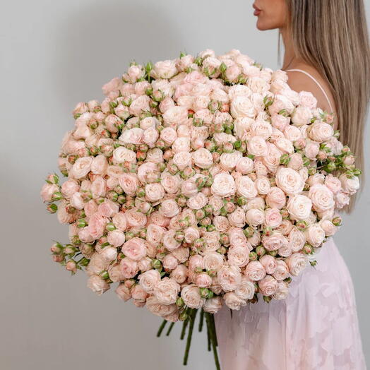 Light Pink Spray Roses Bouquet 51