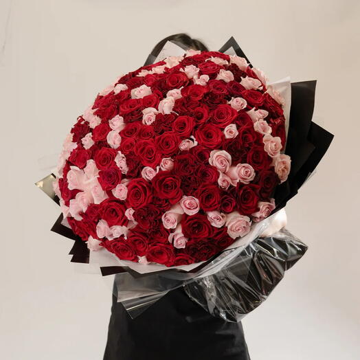 Viva La Vida  - Premium Red rose and Pink Rose Bouquet