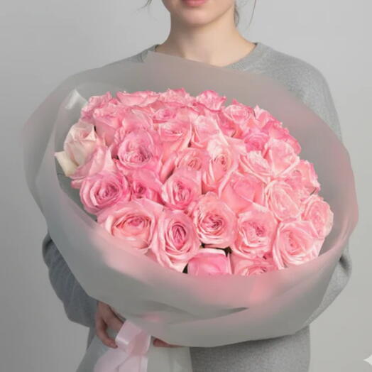 Ramo de 50 rosas O Hara rosadas - Elegancia