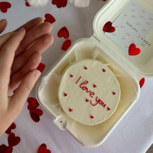 Роскошный премиум-бенто-торт «Я люблю тебя»