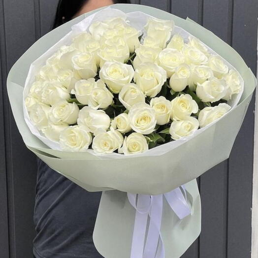 Premium 30 White Roses Bouquet