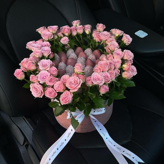 Round box (size M) Pink