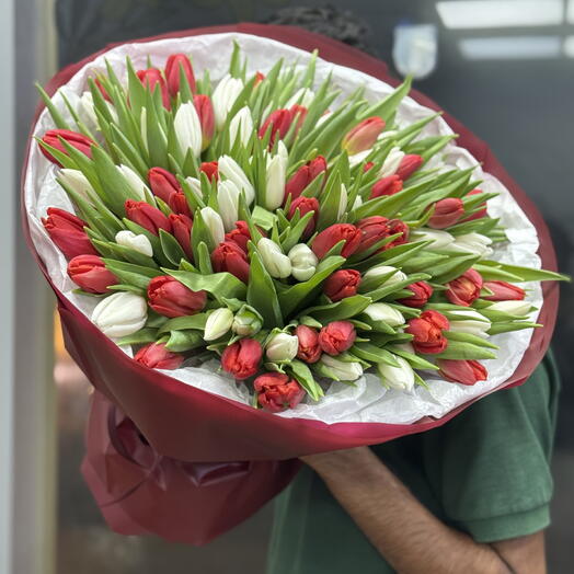 101 tulip bouquet Yin Yan