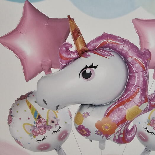 Unicorn ballons set