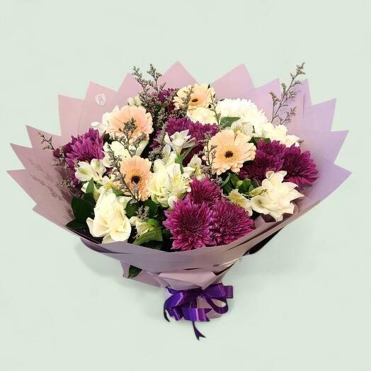 Mixed Gerbera and Chrysanthemum Delight