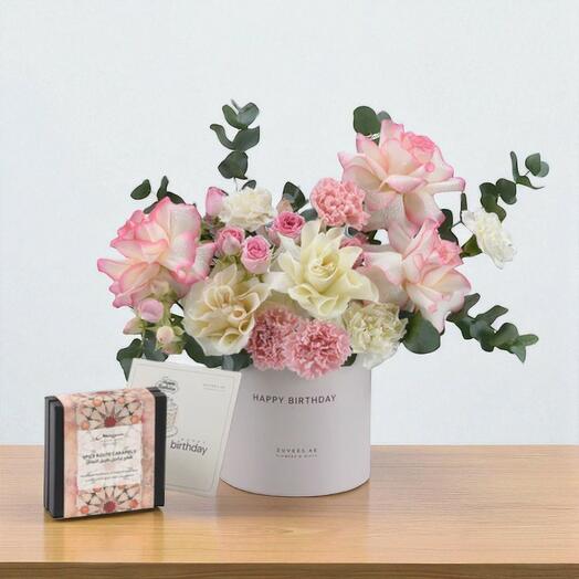 Комбо-бокс Blush Serenity на день рождения