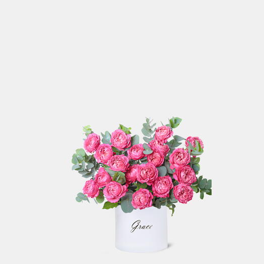 Спрей-розы Julietta розовые в маленькой коробке