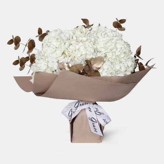 White Hydrangea  Large Bouquet