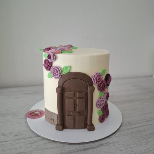 Enchanted Door Floral Cake