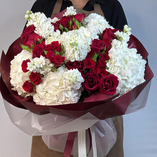 Scarlet Romance Bouquet : Passion and Purity