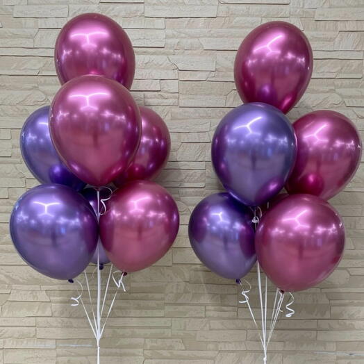 Набор смешанных хромированных шаров