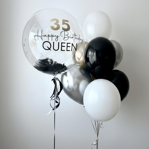 Helium Balloon Bouquet – Assorted Colors | Birthday, Celebration   Party Balloons