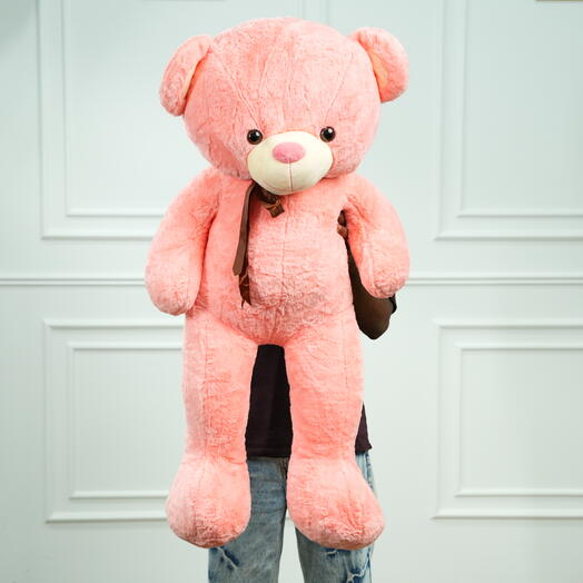 Романтический розово-персиковый плюшевый мишка 7530