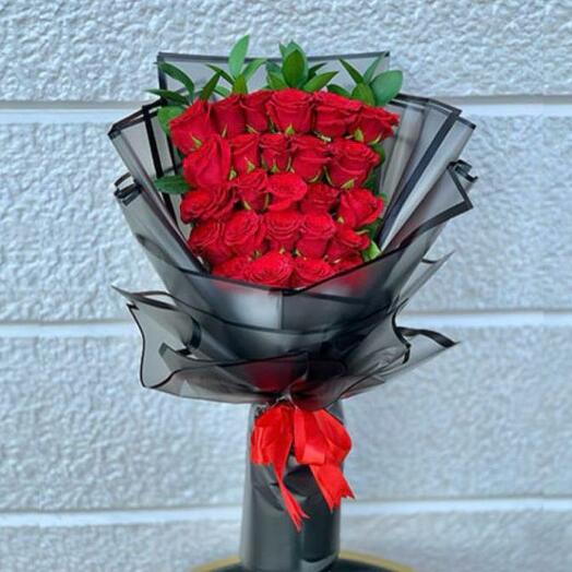 Passionate Red Roses Bouquet