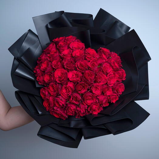 Букет в форме сердца-1424