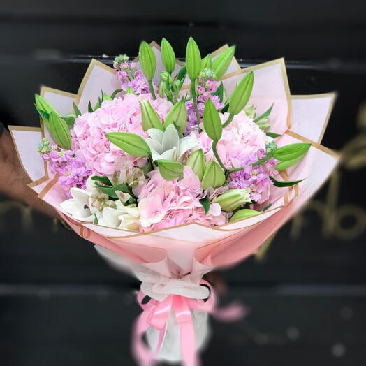 Pink Petal Serenity Bouquet