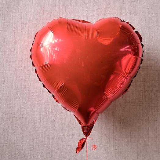Red Heart Helium Foil Balloon  6985