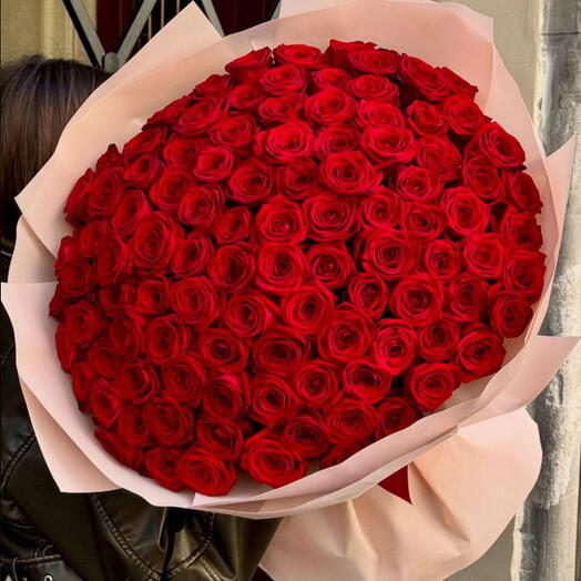 Роскошный букет из 101 розы XL