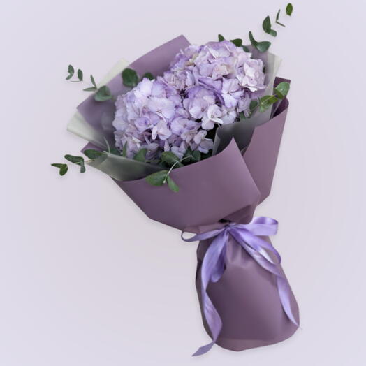 Simply blue:2 stem purple hydrangea