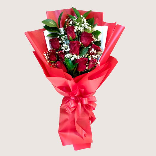 Алый чарующий букетик