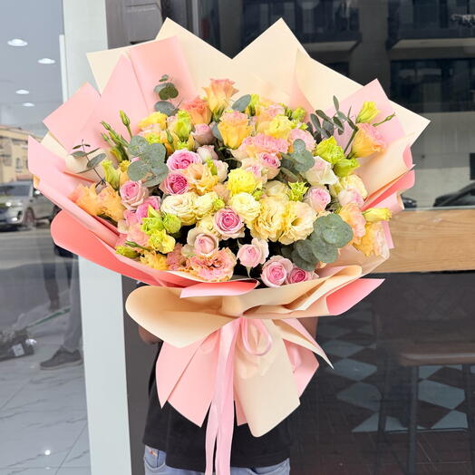 Букет «Пастельный шедевр»