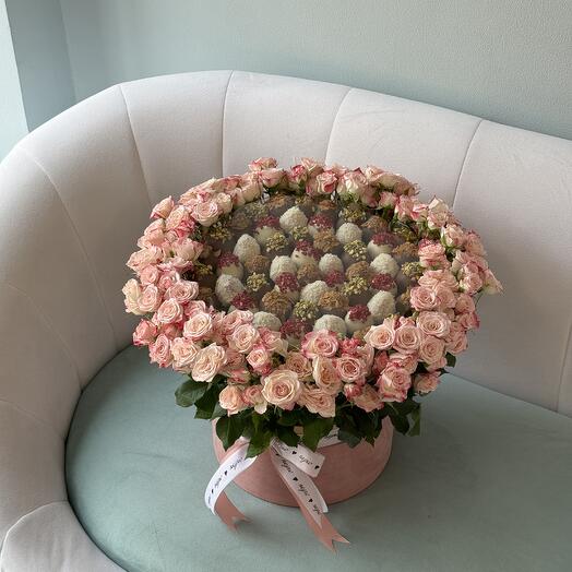 Round box (size L) Pink