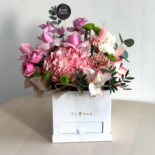 Blush Harmony Flower Box