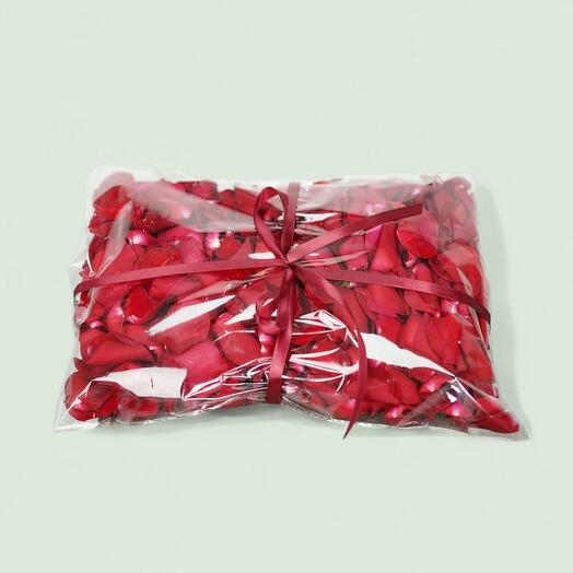 Romantic Red Rose Petals Pouch