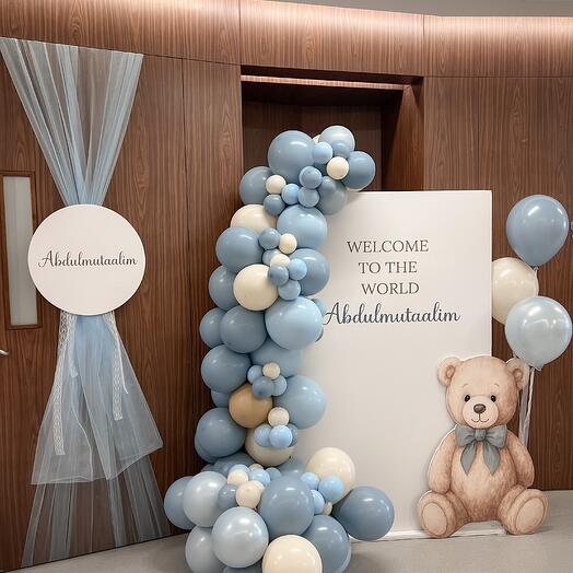 Welcome baby backdrop