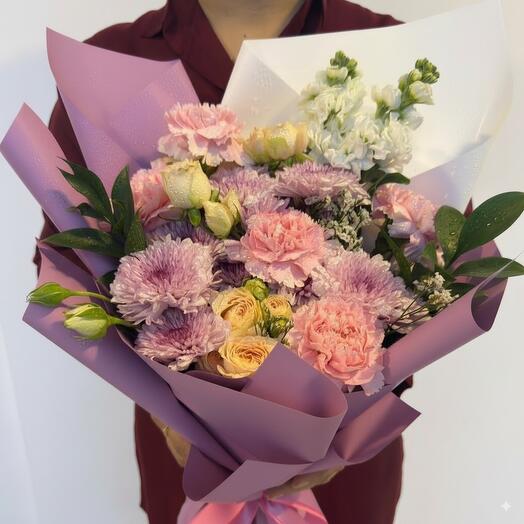 Carnation   Chrysanthemum Bouquet