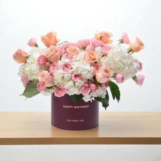 Коробка «С днем рождения, цветочная одиссея»