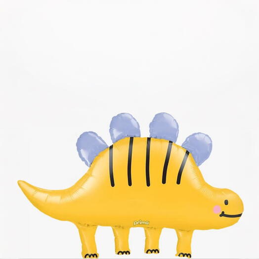 Фольгированный шар «Счастливый жёлтый стегозавр» 7084