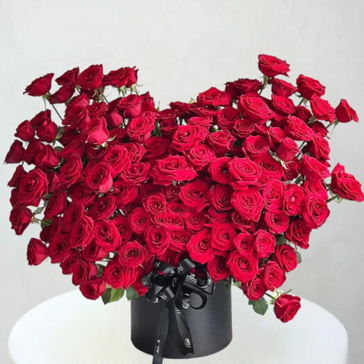 Love Vibes _ Премиум-бокс ко Дню святого Валентина с 201 красной розой