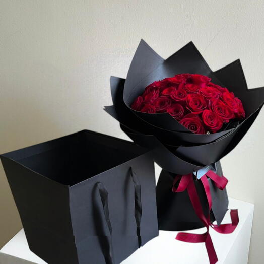 The Noir_ 51 красная роза роскошный букет ко Дню святого Валентина подарочный набор