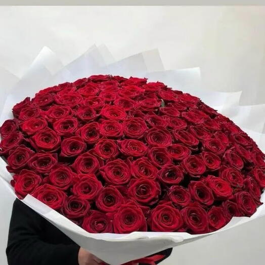 100 roses rouges