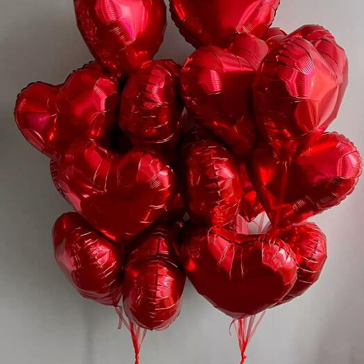 20 pieces Red Heart balloon with hellium
