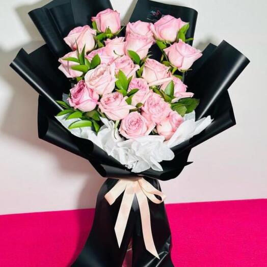 Pink Ohara Rose Bouquets-531