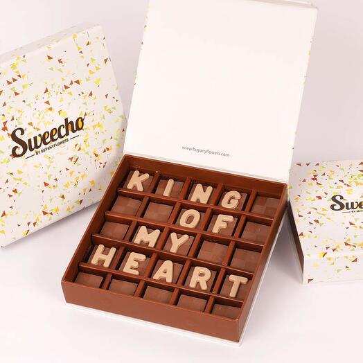 King of My Heart Chocolates By Sweecho