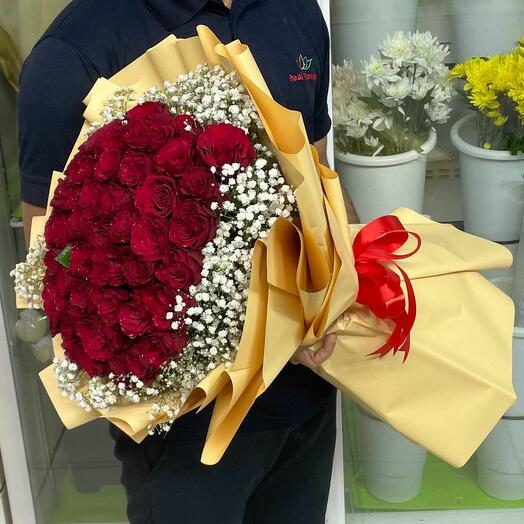 Букет из 101 красной розы