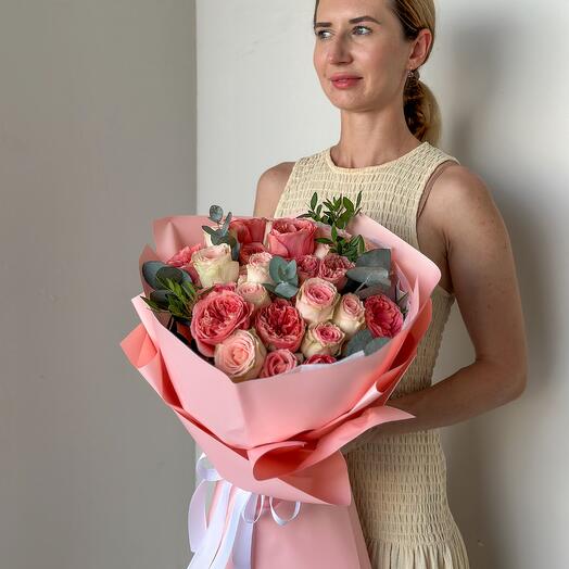 Pétales roses - Bouquet de fleurs