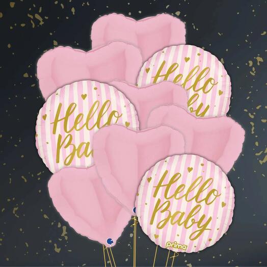 Набор шаров «Привет, малышка»