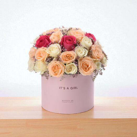 Blushing Rose Garden Коробка «Это девочка»