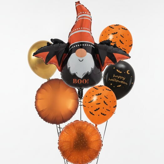 Halloween Balloon Set - Happy Halloween - Boo Balloon - Helium Halloween Balloon