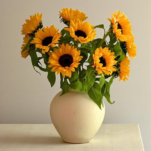 🌻️ Hello Sunshine! 11 Sunflowers in a Pot for Instant Happiness! SunflowerLove CheerfulGifts